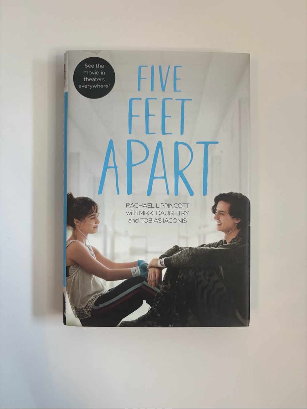 3/$20 Five Feet Apart Paperback Hardcover Book - Blue & White Cover